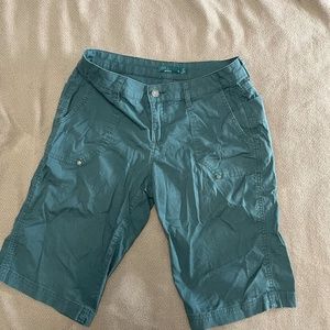 Prana teal shorts size 4